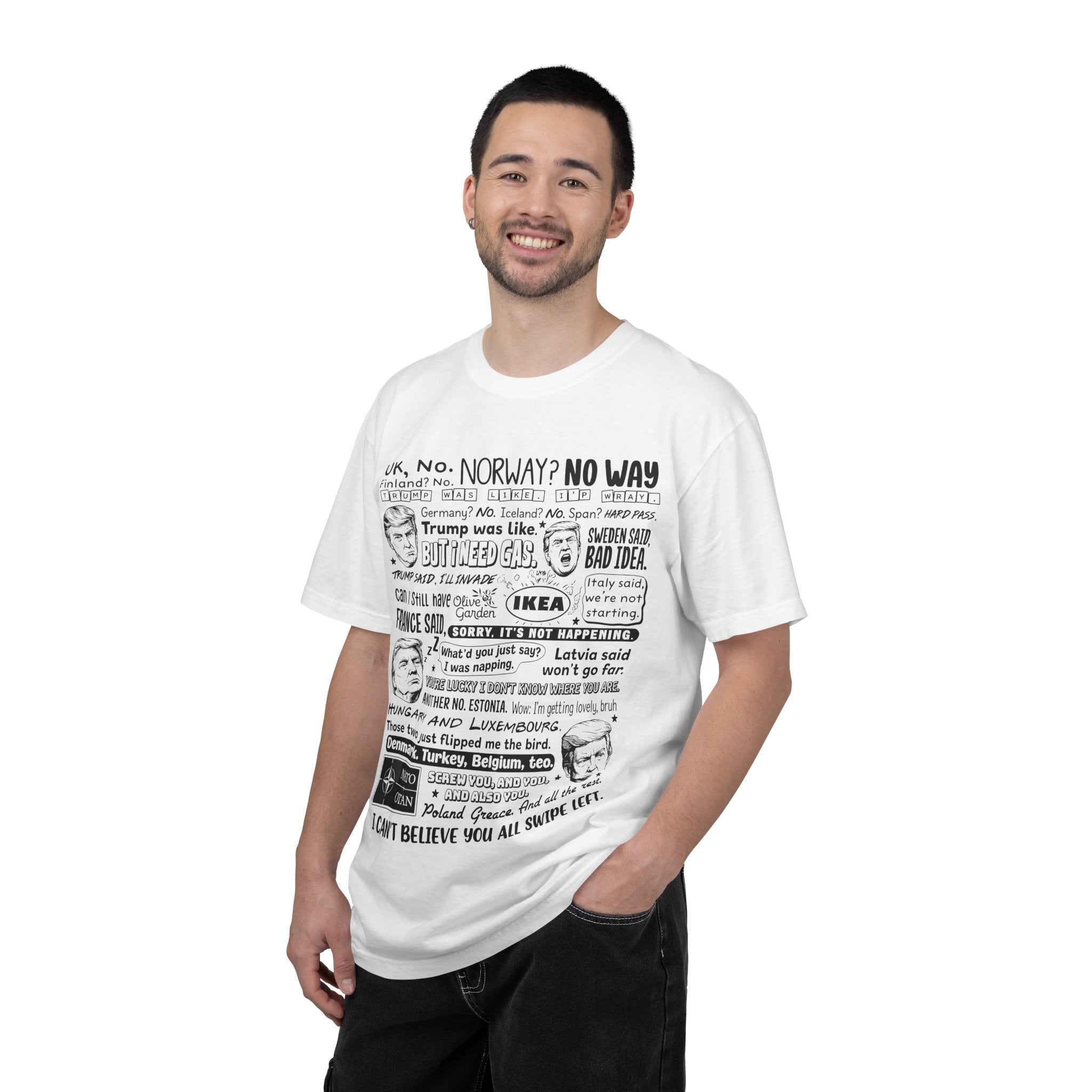 Donald Trump NATO Swipe Left Shirt